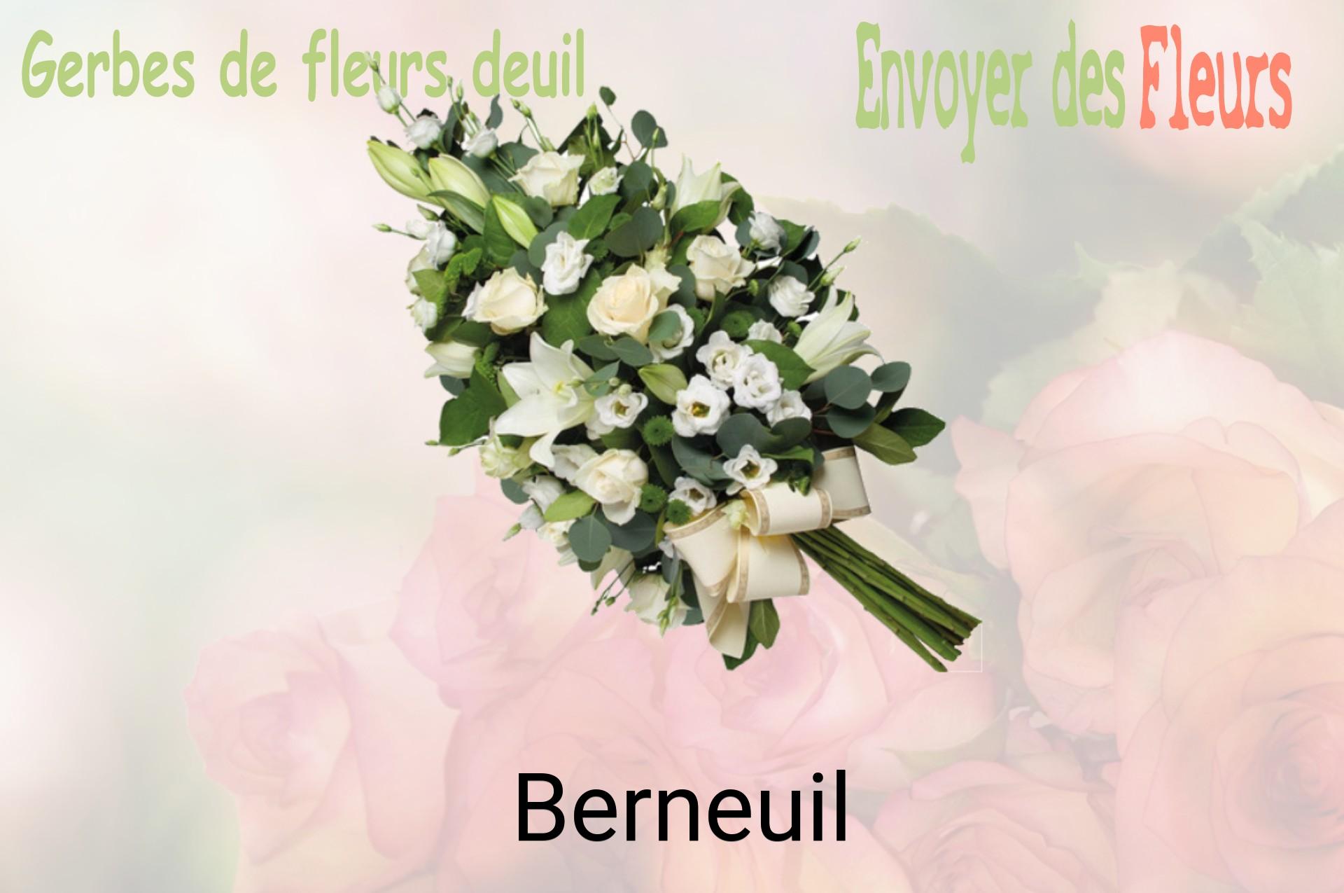 Gerbe de fleurs de deuil livrée à Berneuil